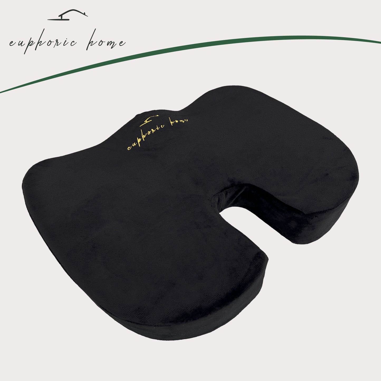 Euphoric Home Gel Cooled Memory Foam Seat Cushion